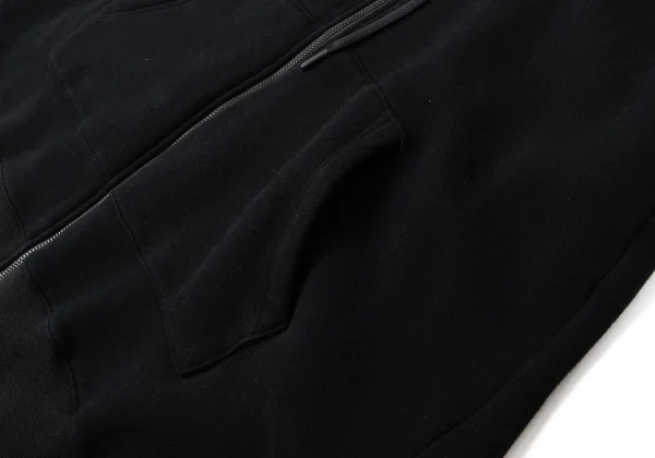 REGULATION yohji yamamoto Cotton Blend Long Zip Hoodie K-167754_010