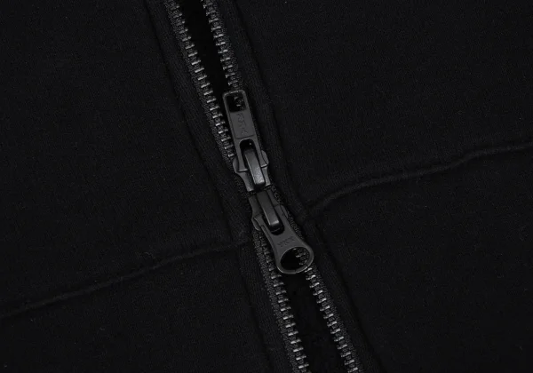 REGULATION yohji yamamoto Cotton Blend Long Zip Hoodie K-167754_011