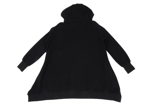REGULATION yohji yamamoto Cotton Blend Long Zip Hoodie K-167754_015