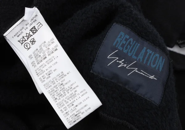 REGULATION yohji yamamoto Cotton Blend Long Zip Hoodie K-167754_017
