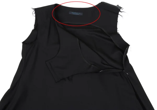 REGULATION yohji yamamoto Round Hem Cut-off Sleeveless Dress K-167755_008