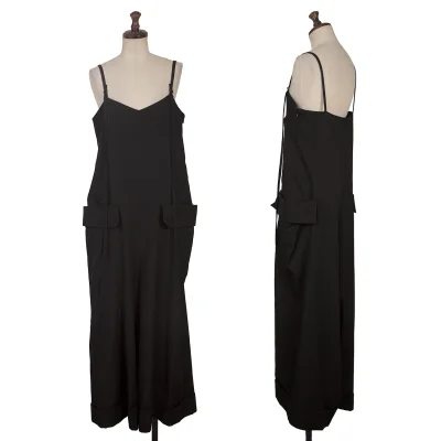 REGULATION yohji yamamoto Wool Gabardine Side Pocket Overalls