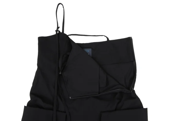 REGULATION yohji yamamoto Wool Gabardine Side Pocket Overalls K-167756_007