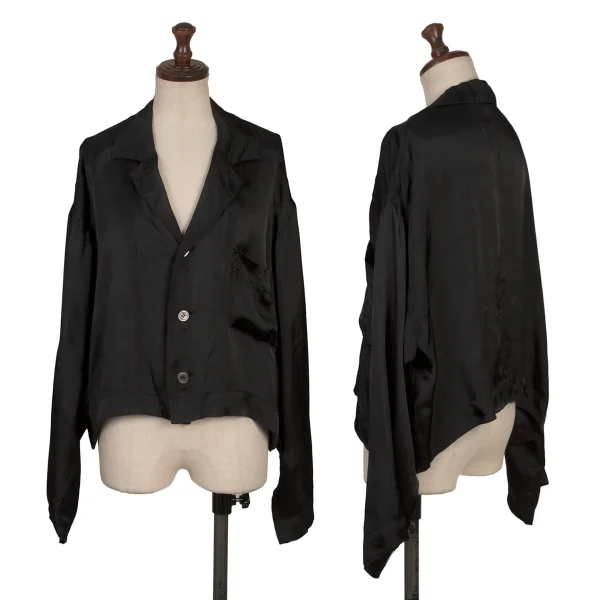 robe de chambre COMME des GARCONS Rayon Satin 3B Shirt Jacket Black S-M K-167758_001