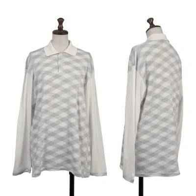 robe de chambre COMME des GARCONS Bias Check Polo Shirt