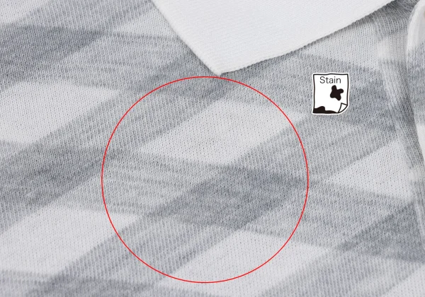 robe de chambre COMME des GARCONS Bias Check Polo Shirt K-167760_004