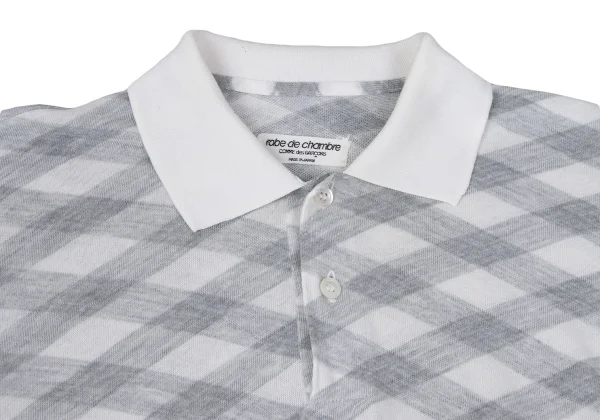robe de chambre COMME des GARCONS Bias Check Polo Shirt K-167760_005