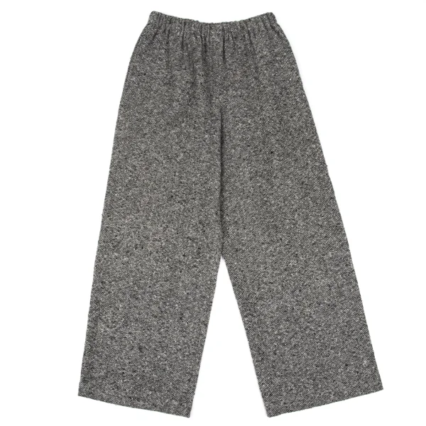 ローブドシャンブル コムデギャルソンrobe de chambre COMME des GARCONS ウールネップツィードワイドパンツ グレーM位