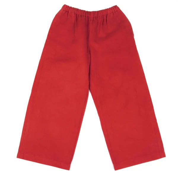 robe de chambre COMME des GARCONS Dyed Cotton Wide Pants Red S-M K-167764_001