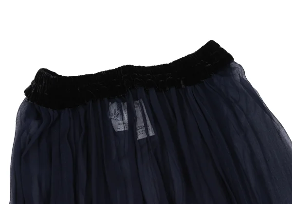 robe de chambre COMME des GARCONS Dyed Velour Waist Sheer Skirt K-167766_003