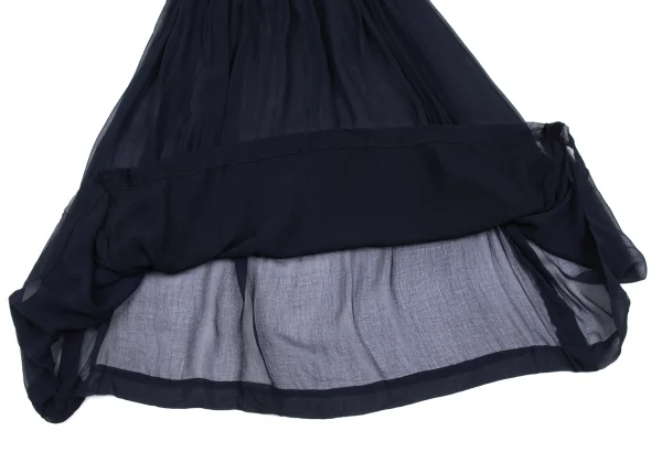 robe de chambre COMME des GARCONS Dyed Velour Waist Sheer Skirt K-167766_007