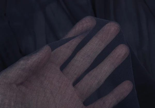 robe de chambre COMME des GARCONS Dyed Velour Waist Sheer Skirt K-167766_010