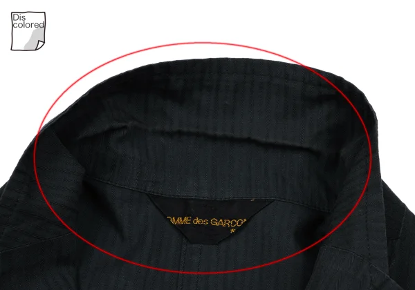 COMME des GARCONS Cotton Stripe Weave Drape Jacket K-167769_006