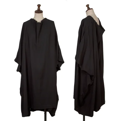 COMME des GARCONS Wool Rayon Square Silhouette Drape Dress
