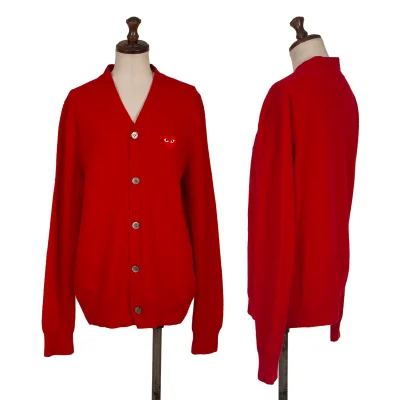 PLAY COMME des GARCONS Heart Patch Cardigan