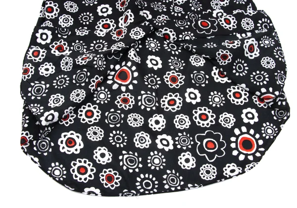 BLACK COMME des GARCONS Poly Floral Print Short Sleeve Shirt K-167779_009