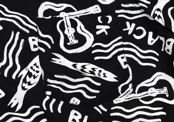 BLACK COMME des GARCONS Cupra Print Short Sleeved Shirt K-167780_008