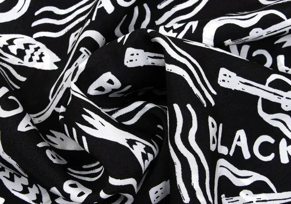 BLACK COMME des GARCONS Cupra Print Short Sleeved Shirt K-167780_018