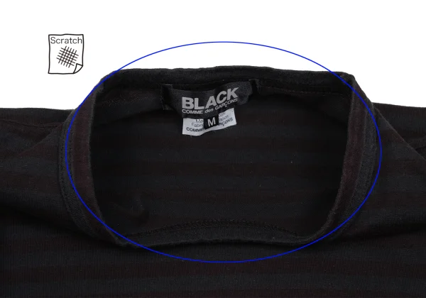 BLACK COMME des GARCONS Gradation Striped T-shirt K-167781_005