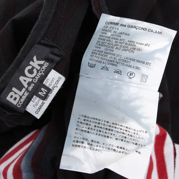 BLACK COMME des GARCONS Gradation Striped T-shirt K-167781_014