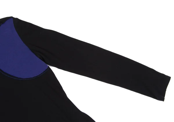 Yohji Yamamoto FEMME Dot Jacquard Zigzag Stitch T-shirt K-167784_006