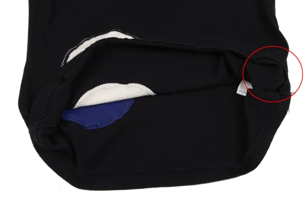 Yohji Yamamoto FEMME Dot Jacquard Zigzag Stitch T-shirt K-167784_010