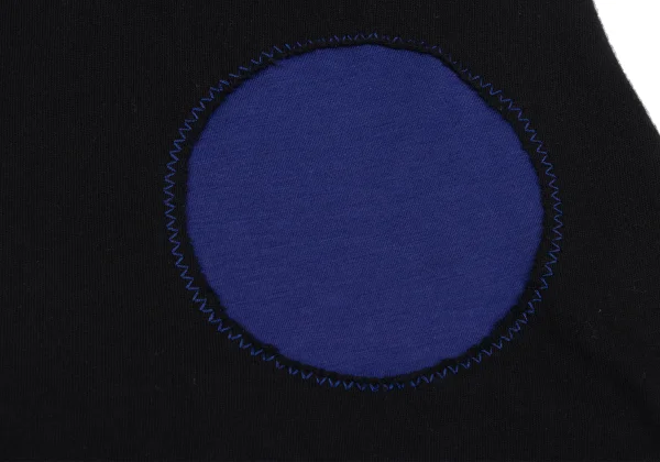 Yohji Yamamoto FEMME Dot Jacquard Zigzag Stitch T-shirt K-167784_013