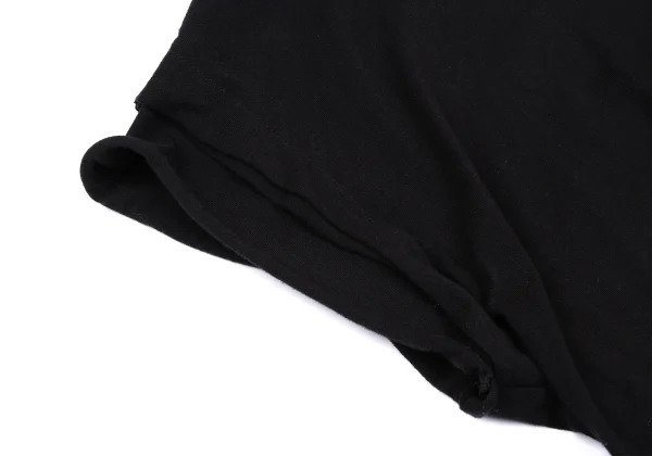 Yohji Yamamoto FEMME Gather Hem Open Shoulder T-shirt K-167786_007