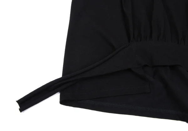 Yohji Yamamoto FEMME Gather Hem Open Shoulder T-shirt K-167786_009