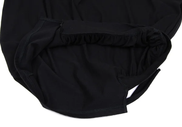 Yohji Yamamoto FEMME Gather Hem Open Shoulder T-shirt K-167786_010