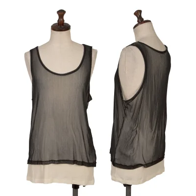 Yohji Yamamoto FEMME Layered Mesh Tank Top