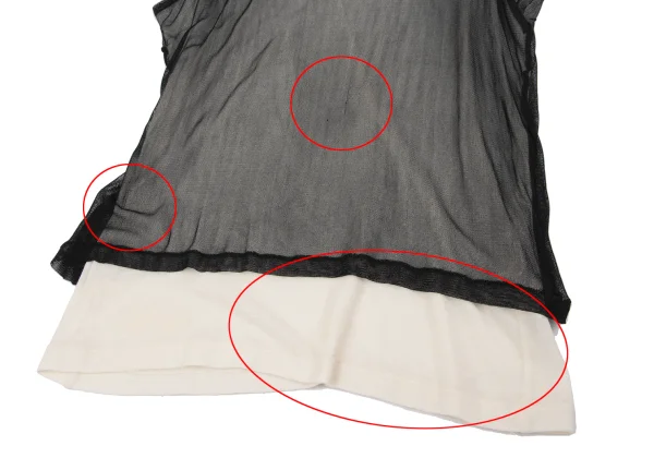 Yohji Yamamoto FEMME Layered Mesh Tank Top K-167787_006