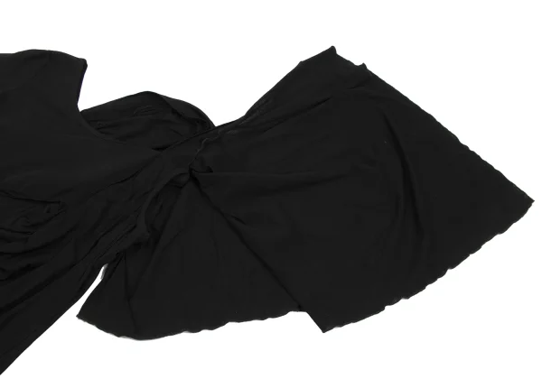 Yohji Yamamoto FEMME Drape Patch Asymmetry Stretch T-shirt K-167788_006