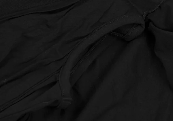 Yohji Yamamoto FEMME Drape Patch Asymmetry Stretch T-shirt K-167788_007