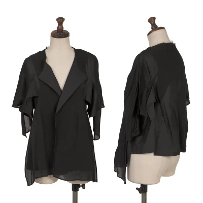 Yohji Yamamoto FEMME Switching Cut Off Neck Jacket
