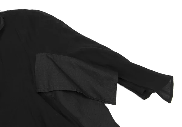 Yohji Yamamoto FEMME Switching Cut Off Neck Jacket K-167791_006