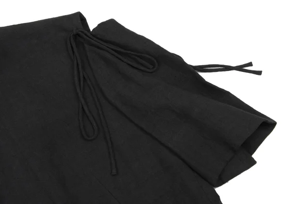 Yohji Yamamoto FEMME Open Shoulder Linen Jacket K-167792_007