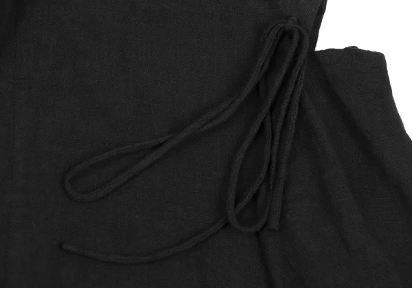 Yohji Yamamoto FEMME Open Shoulder Linen Jacket K-167792_008