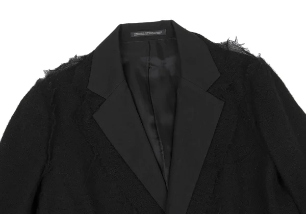 Yohji Yamamoto FEMME Knit Pasted Wool Jacket K-167793_003