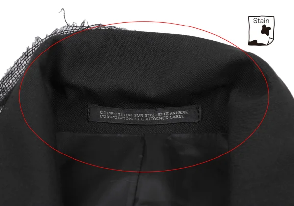 Yohji Yamamoto FEMME Knit Pasted Wool Jacket K-167793_005