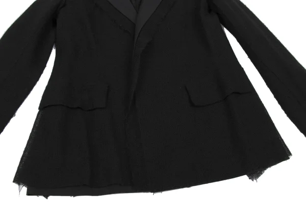 Yohji Yamamoto FEMME Knit Pasted Wool Jacket K-167793_009