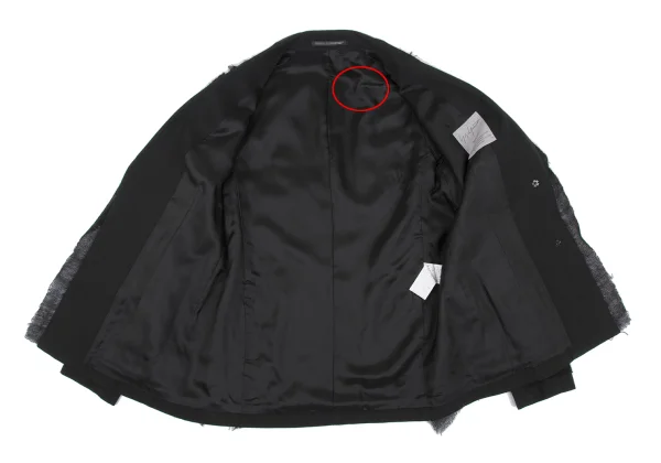 Yohji Yamamoto FEMME Knit Pasted Wool Jacket K-167793_012