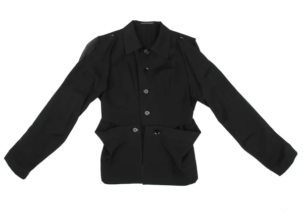 Yohji Yamamoto FEMME Attachment Sleeves Wool Jacket K-167794_002