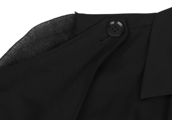 Yohji Yamamoto FEMME Attachment Sleeves Wool Jacket K-167794_006