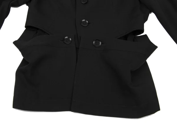 Yohji Yamamoto FEMME Attachment Sleeves Wool Jacket K-167794_010