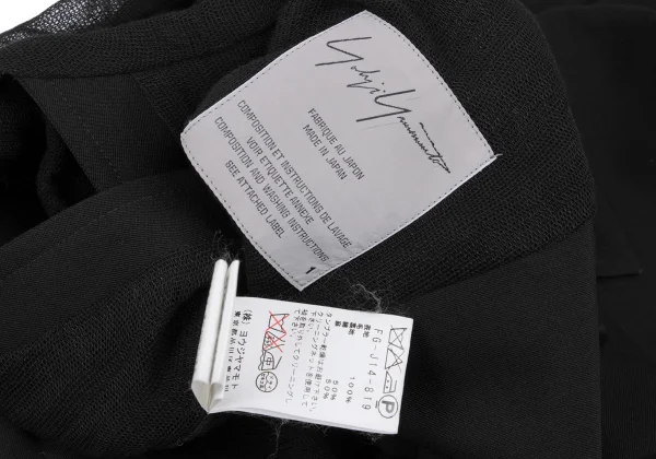 Yohji Yamamoto FEMME Attachment Sleeves Wool Jacket K-167794_018