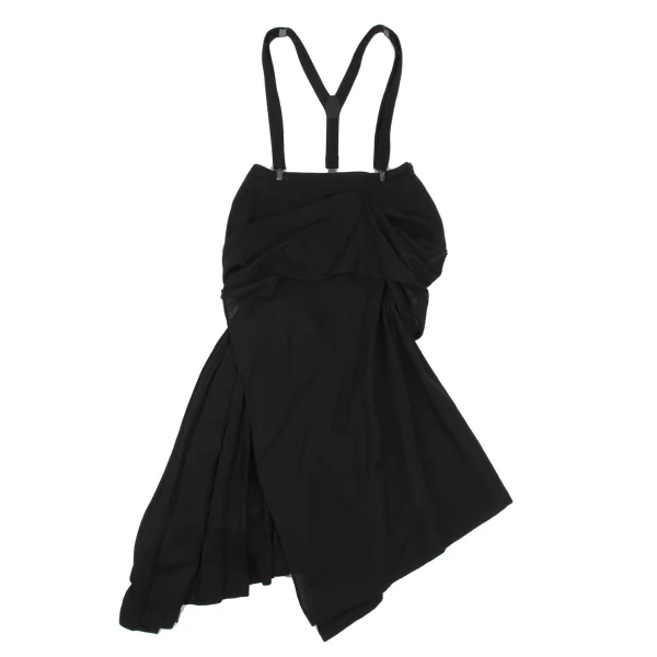 Yohji Yamamoto FEMME Pleats Switching Strap Skirt K-167795_002