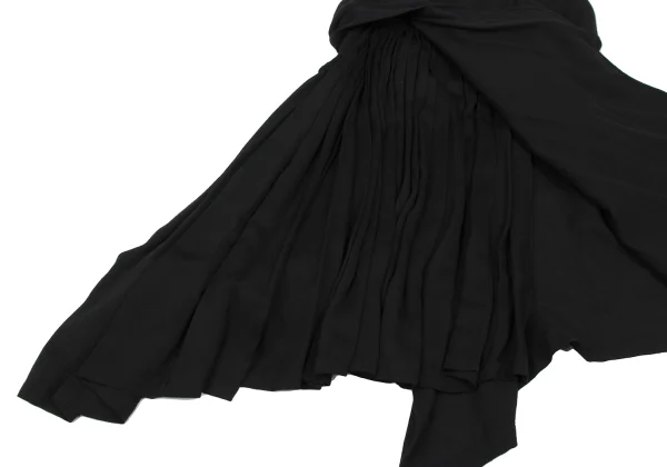 Yohji Yamamoto FEMME Pleats Switching Strap Skirt K-167795_008