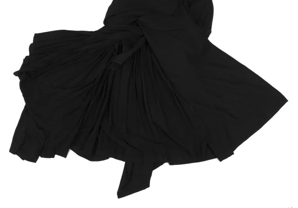 Yohji Yamamoto FEMME Pleats Switching Strap Skirt K-167795_009
