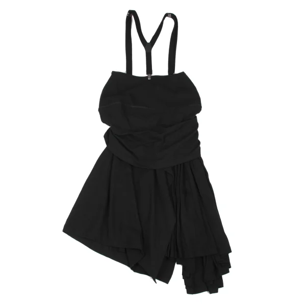 Yohji Yamamoto FEMME Pleats Switching Strap Skirt K-167795_010